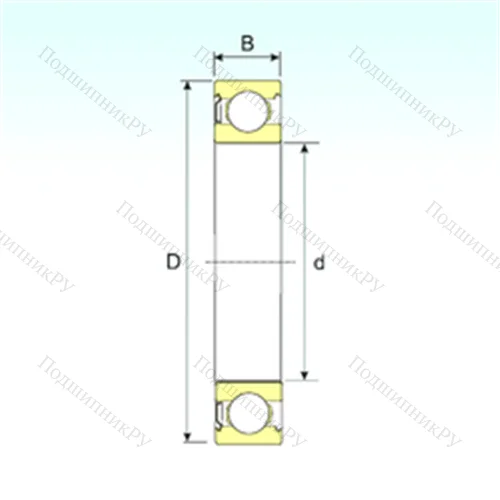 Подшипник шариковый радиальный 6028-Z от производителя  ISB Подшипник шариковый радиальный 6028-Z от производителя  ISB