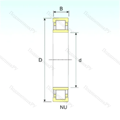 Подшипник роликовый радиальный NU 18/1320 от производителя  ISB Подшипник роликовый радиальный NU 18/1320 от производителя  ISB