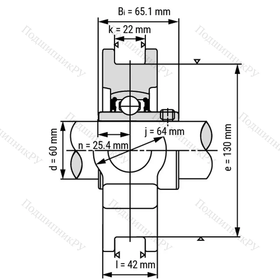 Подшипниковый узел UCT 216 - Вал: 80 мм