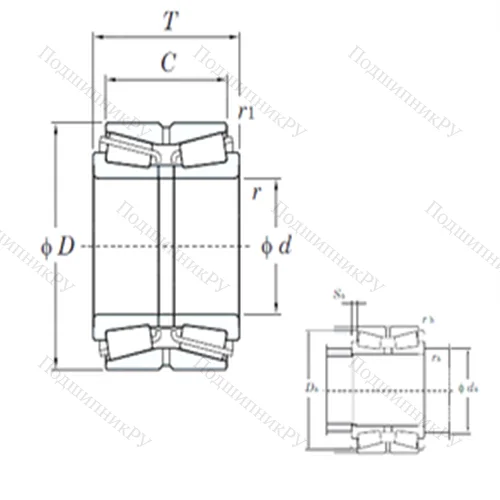 Подшипник роликовый радиально-упорный 46T 32319JR/118 от производителя  KOYO Подшипник роликовый радиально-упорный 46T 32319JR/118 от производителя  KOYO