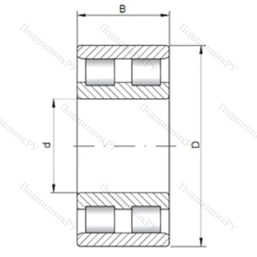 Подшипник роликовый радиальный NN 3120 от производителя  CX Подшипник роликовый радиальный NN 3120 от производителя  CX