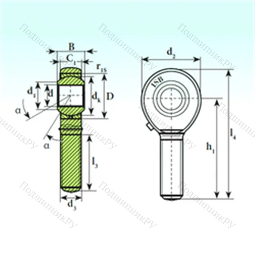 Подшипник скольжения сферический TSM 16.1