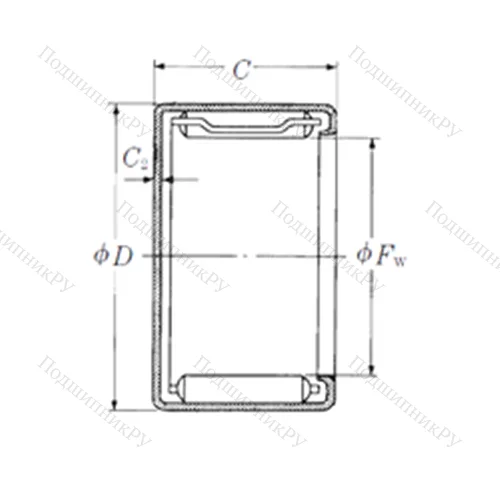 Подшипник игольчатый радиальный MFJL-4025L