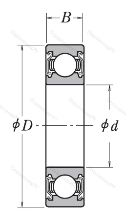 Однорядный шариковый подшипник