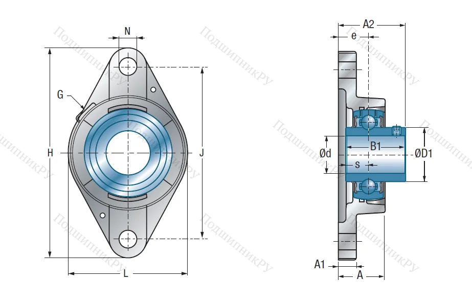 Подшипниковый узел UCFLE 210