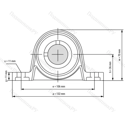 Подшипниковый узел SS KP 006 ST - Вал: 30 мм от производителя  LPZ
