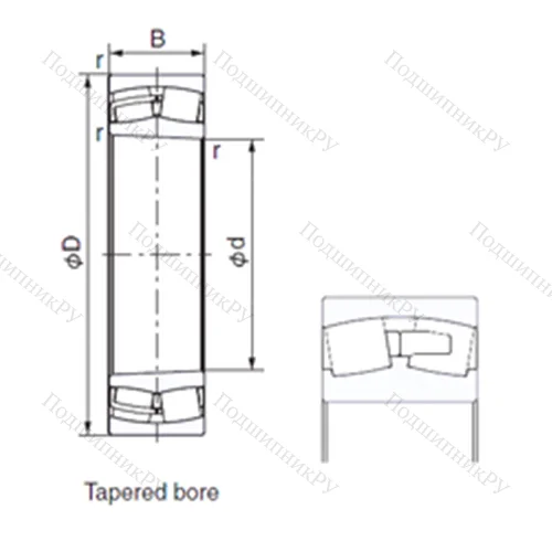 Подшипник роликовый радиальный 231/670EK от производителя  NACHI