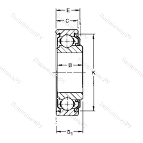 Подшипник шариковый радиальный 211KLD