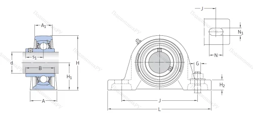 Подшипниковый узел SY 35 TF в Красноярске