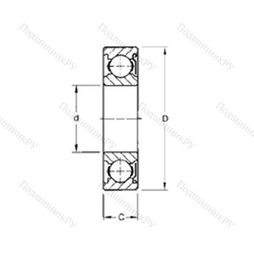 Подшипник шариковый радиальный 9115KD