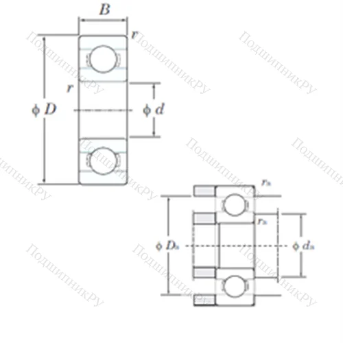 Подшипник шариковый радиальный ML 8012 от производителя  KOYO Подшипник шариковый радиальный ML 8012 от производителя  KOYO