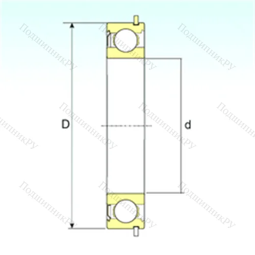 Подшипник шариковый радиальный 6202-ZNR