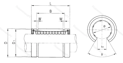 Подшипник LM 60 UU OP в Красноярске