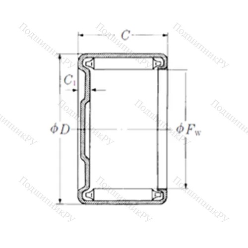 Подшипник игольчатый радиальный M-13141
