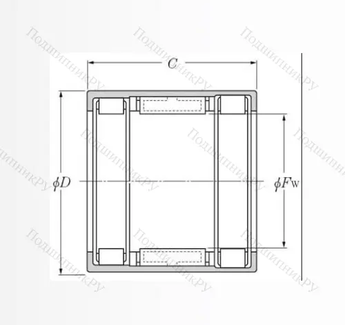 Подшипник обгонной муфты обгонная муфта  FCB 20 (KOYO) в Красноярске
