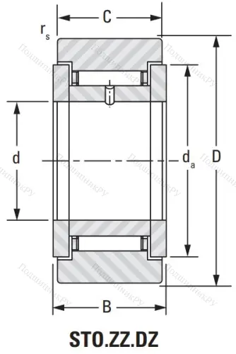 Подшипник STO 40 ZZ DZ от производителя  KOYO Подшипник STO 40 ZZ DZ от производителя  KOYO