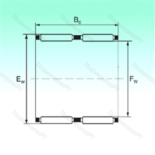 Подшипник игольчатый радиальный K 60x66x33 - ZW