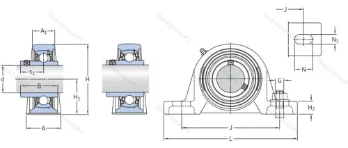 Подшипниковый узел SY 60 TR в Красноярске