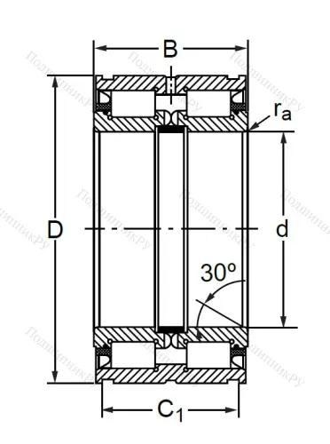 Двухрядный роликовый подшипник SL 04 5017 PP 2NR в Красноярске Двухрядный роликовый подшипник SL 04 5017 PP 2NR в Красноярске