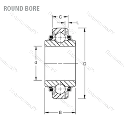 Подшипник шариковый радиальный GW 214PPB 6