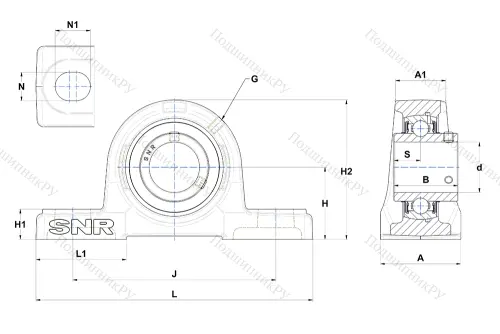 Подшипниковый узел UCP 311 D 1 в Красноярске