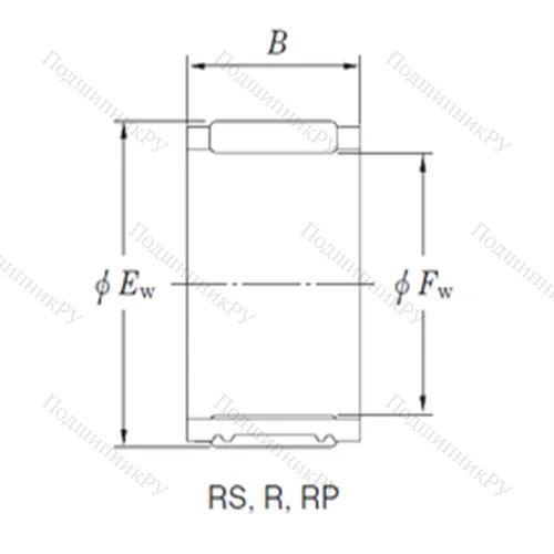 Подшипник игольчатый радиальный RS 40/20