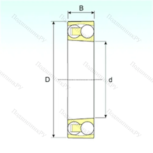 Подшипник шариковый радиальный самоцентрирующийся 1210 KTN 9