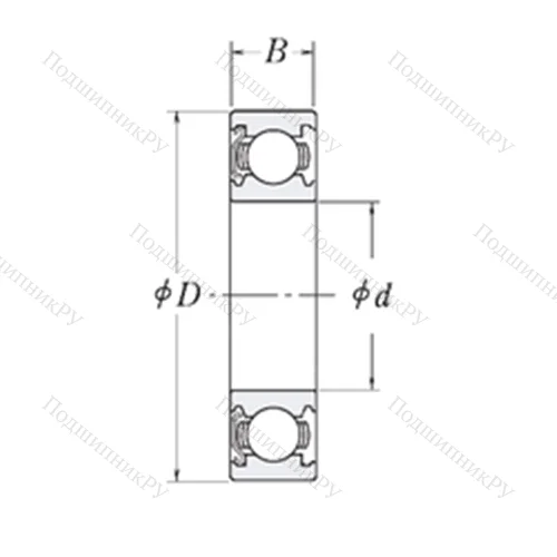 Подшипник шариковый радиальный LJ 1.1/8-Z от производителя  RHP Подшипник шариковый радиальный LJ 1.1/8-Z от производителя  RHP