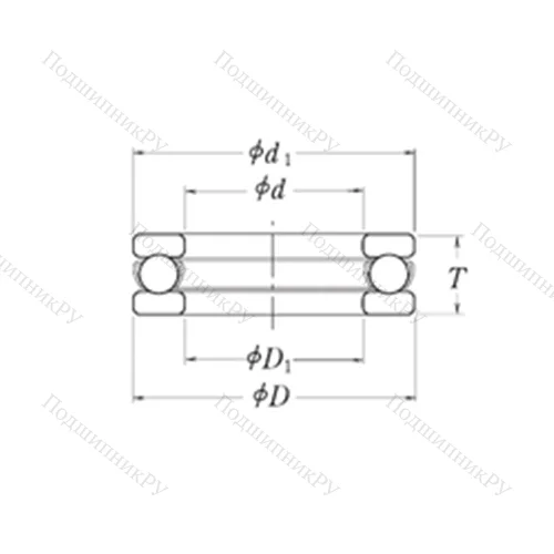 Подшипник шариковый упорный MT 3