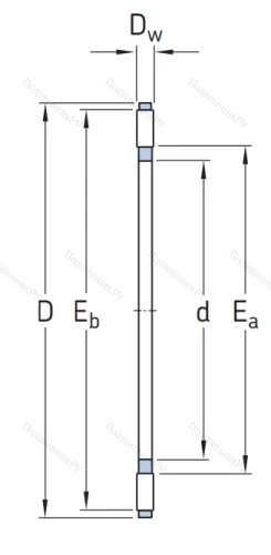 Игольчатый подшипник подшипник AXK 110145 от производителя  SKF Игольчатый подшипник подшипник AXK 110145 от производителя  SKF