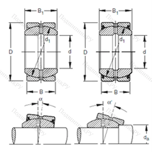 Подшипник скольжения сферический 35SF 56 от производителя  TIMKEN