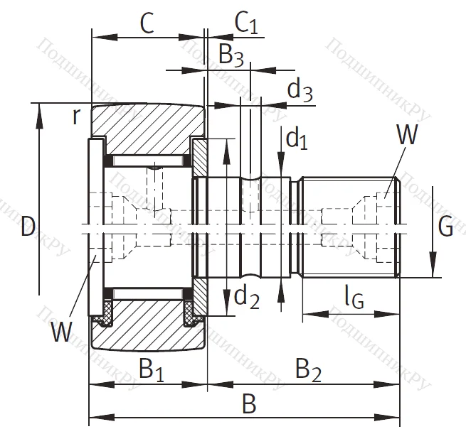 Подшипник KR 47 PP A
