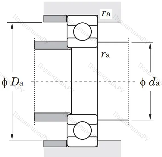 Однорядный шариковый подшипник 6224