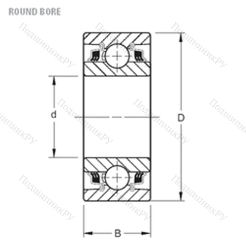 Подшипник шариковый радиальный W 214PP 2