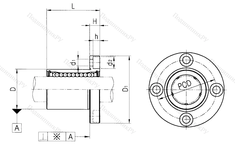 Подшипник LMEF 30 UU в Красноярске
