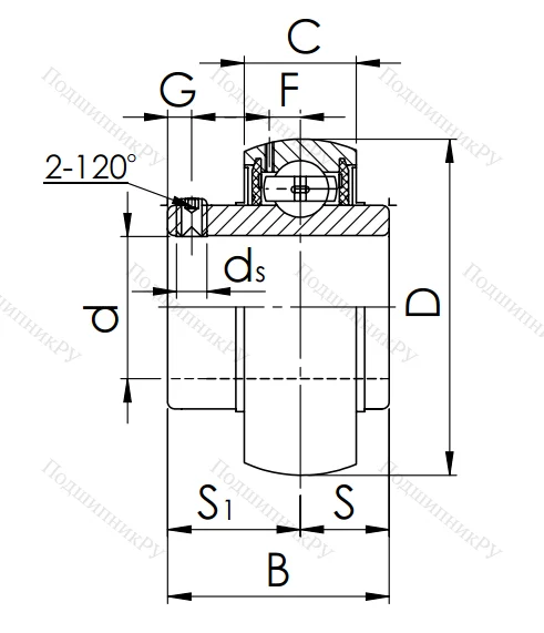 Подшипник UC 205 (480205) в Красноярске