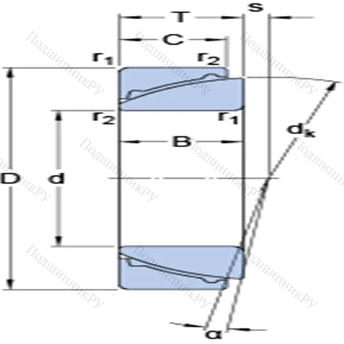 Радиально-упорные сферические подшипники скольжения, не требующие техобслуживания GAC 40 F