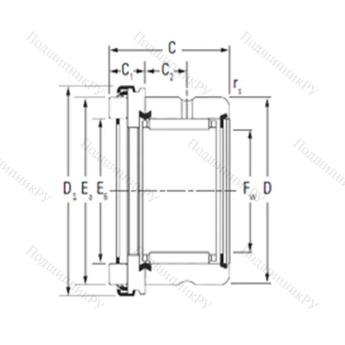 Подшипник комбинированный RAX 550
