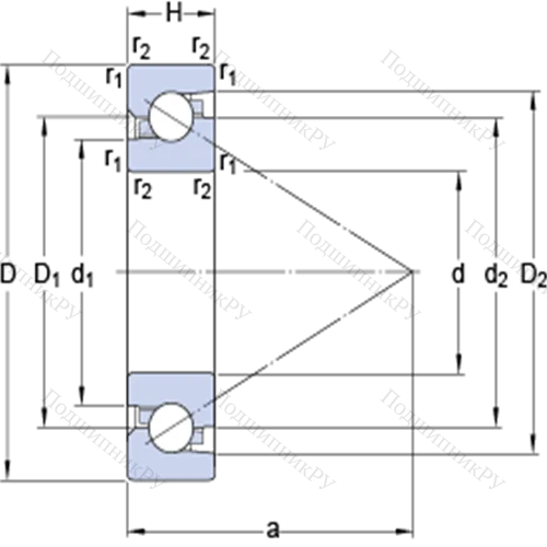 Прецизионные одинарные упорно-радиальные шарикоподшипники для винтовых передач BSA 215 C от производителя  SKF