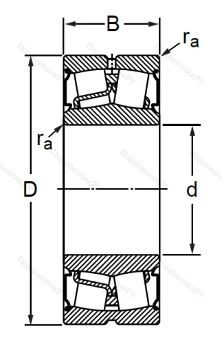 Сферический роликовый подшипник BS 2-2217 2CS (BS 2-2217 2CS) в Красноярске