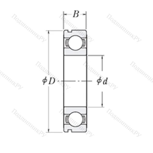 Подшипник шариковый радиальный MJ 1.1/4-N