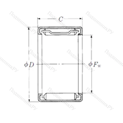 Подшипник игольчатый радиальный FJL-3515 от производителя  NSK