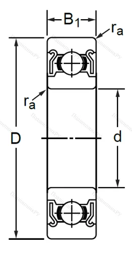 Дюймовый шариковый подшипник RLS 13 ZZ (LJ 1-5/8-2Z) в Красноярске