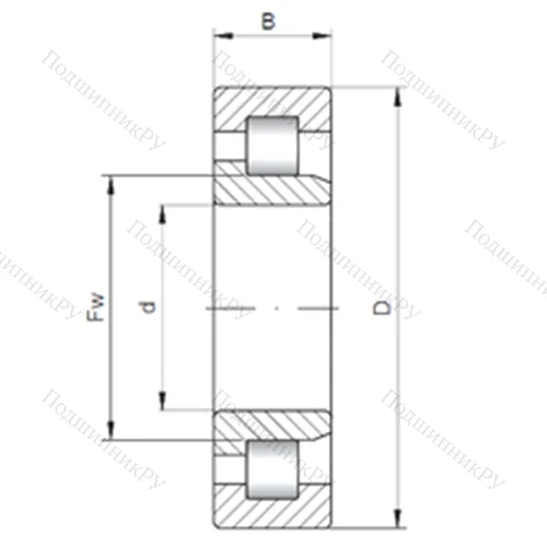 Подшипник роликовый радиальный NJ 3338 от производителя  CX Подшипник роликовый радиальный NJ 3338 от производителя  CX