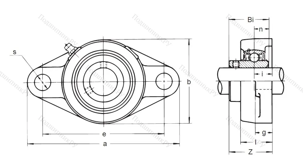 Подшипниковый узел UFL 004 ()