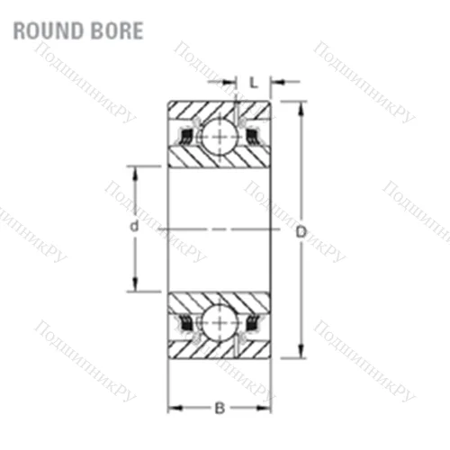 Подшипник шариковый радиальный GW 214PP 2