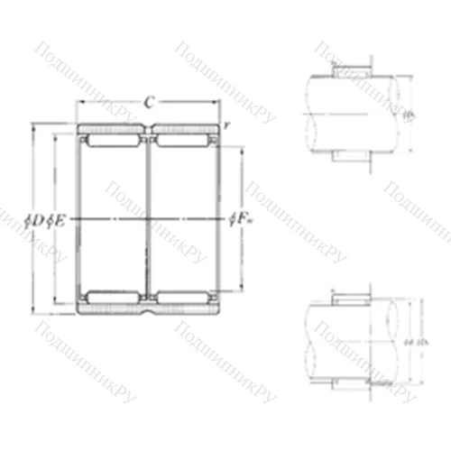Подшипник игольчатый радиальный RNAO-17?25?26ZW