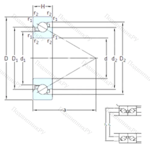Подшипник шариковый упорно-радиальный BSA 210 CG от производителя  SKF