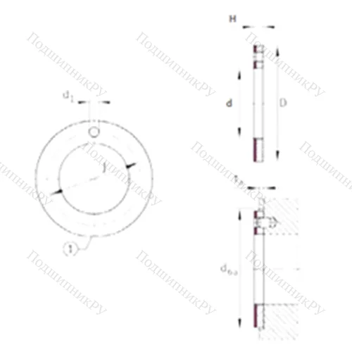 Подшипник скольжения EGW 48-E 40