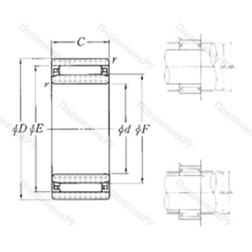 Подшипник игольчатый радиальный NAO-30?47?18